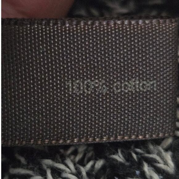 The Limited Sweater M Black White Marled Knit Sleeveless Cotton Cowl Neck Tunic‎ - Picture 7 of 7